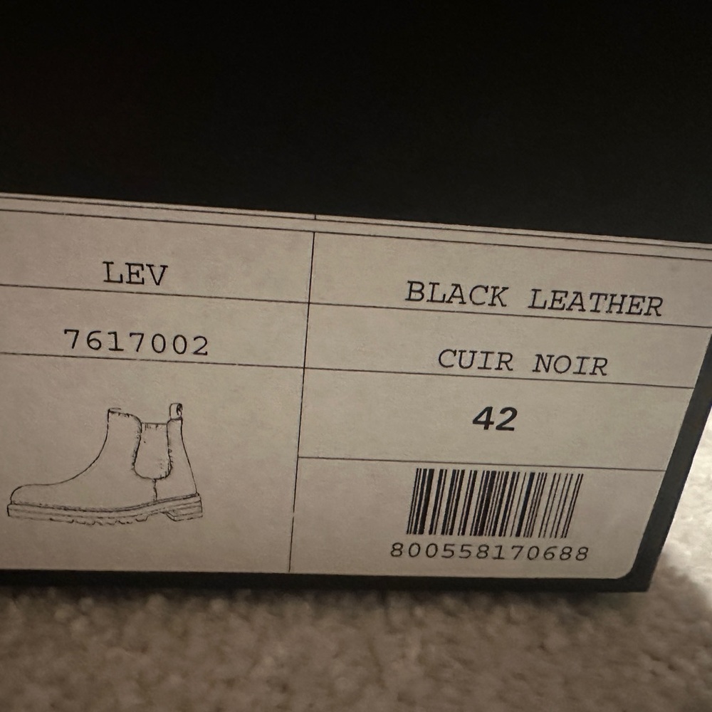 la canadienne black leather boots size 42 (Euro)